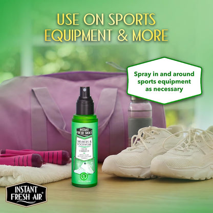 Shoe Deodorizer Spray for Sneakers, Boots & Gym Bags