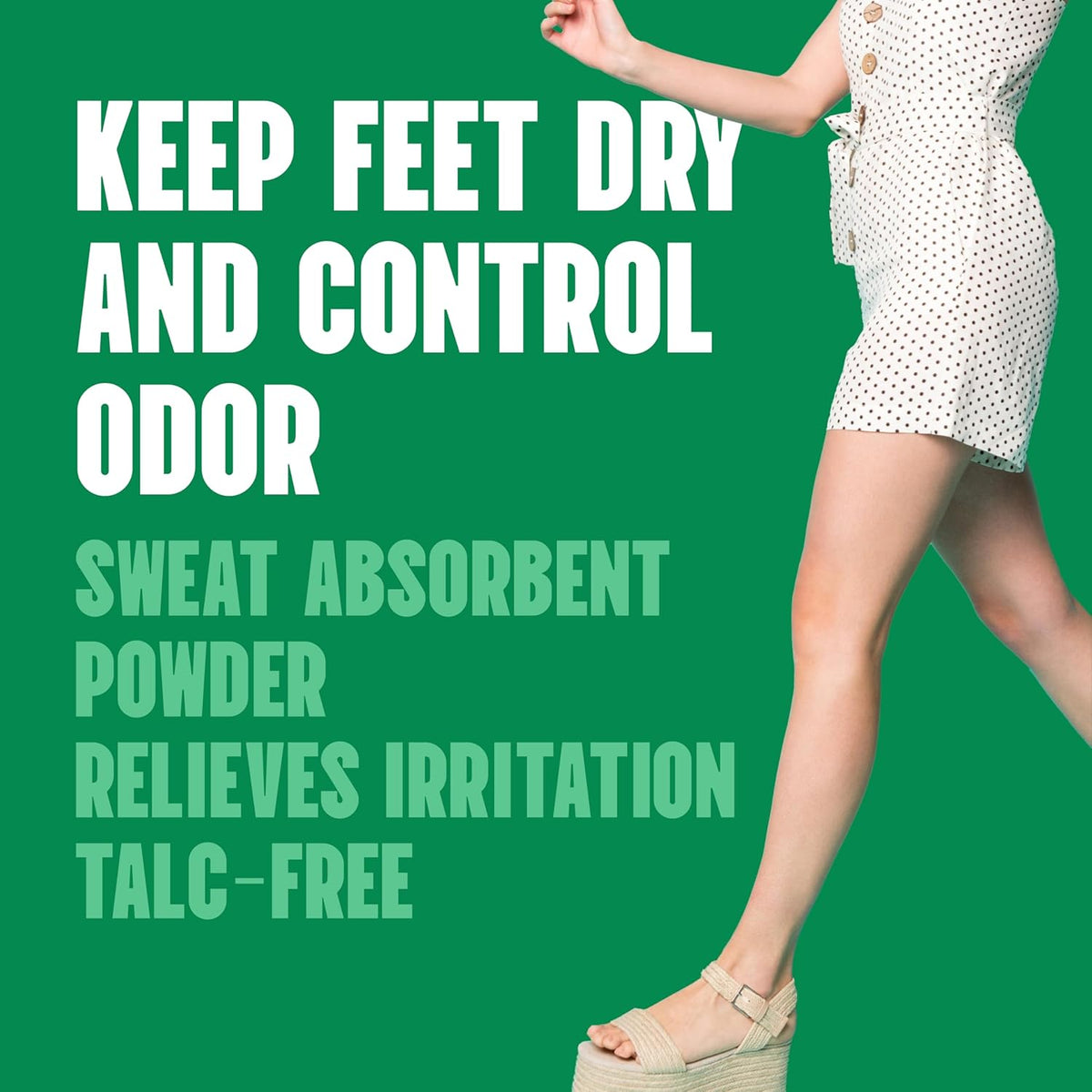Lotrimin Daily Sweat & Odor Control Medicated Foot Powder - Antifungal Formula for Lasting Relief from Foot Odor, 6.25 Ounce (177 Grams) (Packaging May Vary)