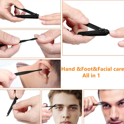 Aceoce Manicure Set Nail Clippers Set Gifts for Men Manicure Pedicure Kit