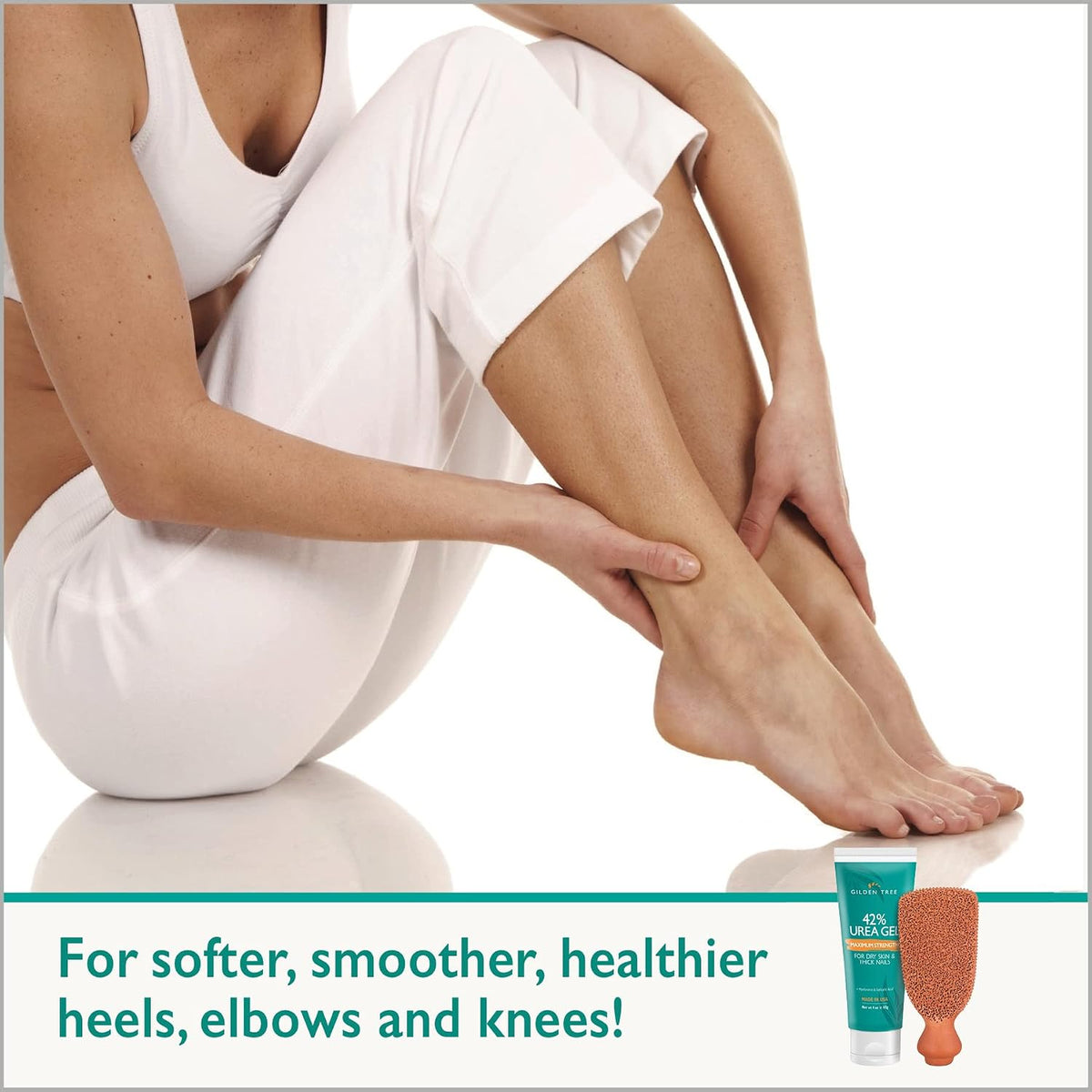 GILDEN TREE Callus Remover Gel + Foot Scrubber Kit - Pedicure Tools for Dry Cracked Heels