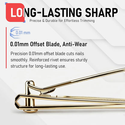 FiriKer Nail Clippers with Nail File, Fingernail Clipper, Toe Nail Clippers