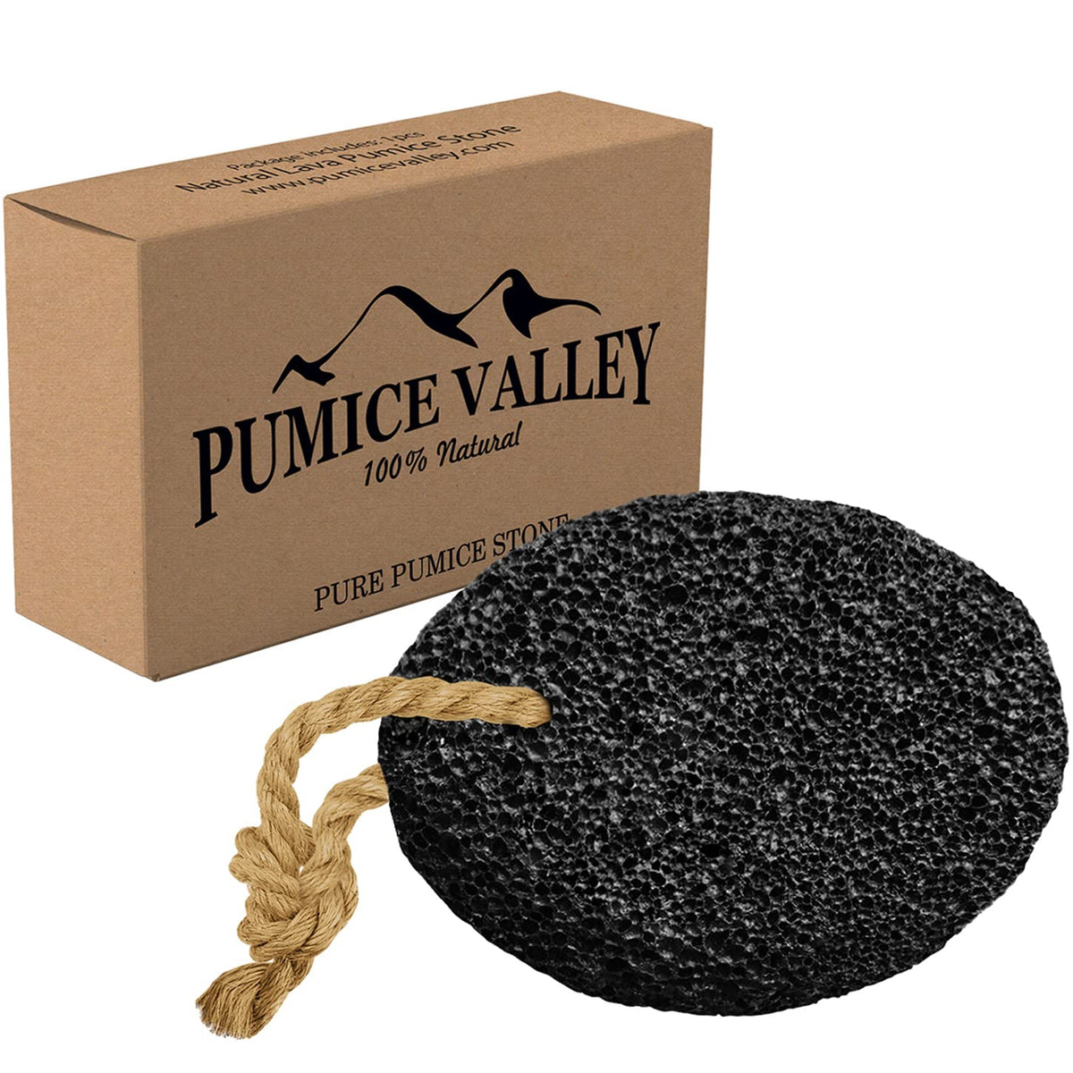 Pumice Stone for Feet - Natural Foot Scrubber for Dead Skin Callus Removal