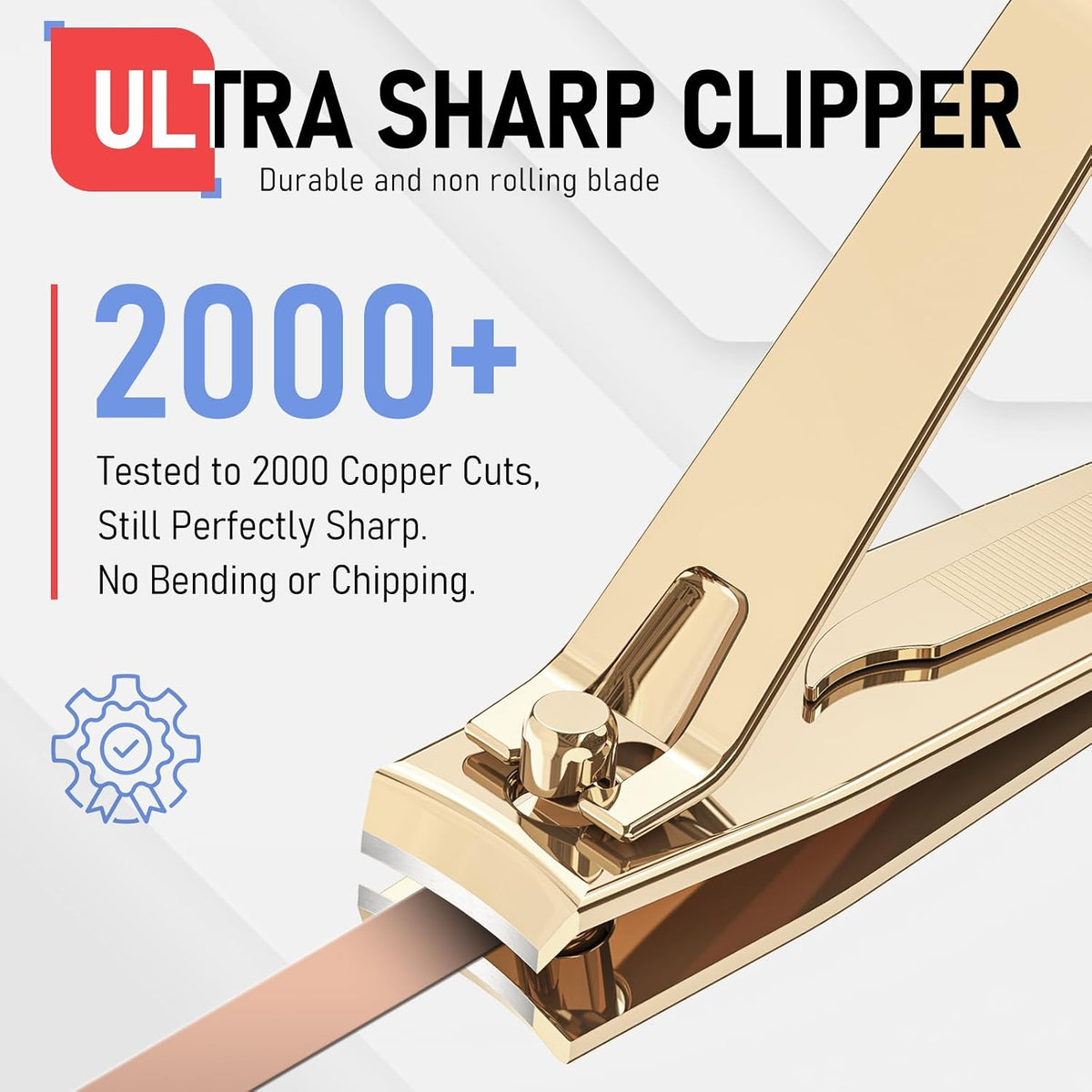 FiriKer Nail Clippers with Nail File, Fingernail Clipper, Toe Nail Clippers