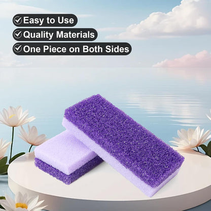 Foot Pumice Stone 2 Pack Pedicure Stone for Feet (Purple)