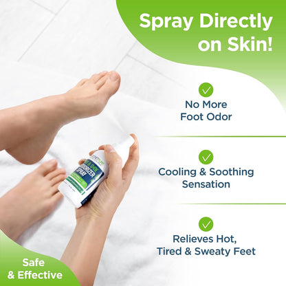 Rocket Pure Natural Foot and Shoe Deodorizer Spray, Cedar, 4 fl oz