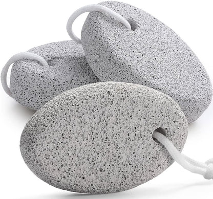 Natural Pumice Stone for Feet, Borogo 3-Pack Lava Pedicure Tools Hard Skin Callus Remover for Feet and Hands - Natural Foot File Exfoliation to Remove Dead Skin, Heels, Elbows, Hands