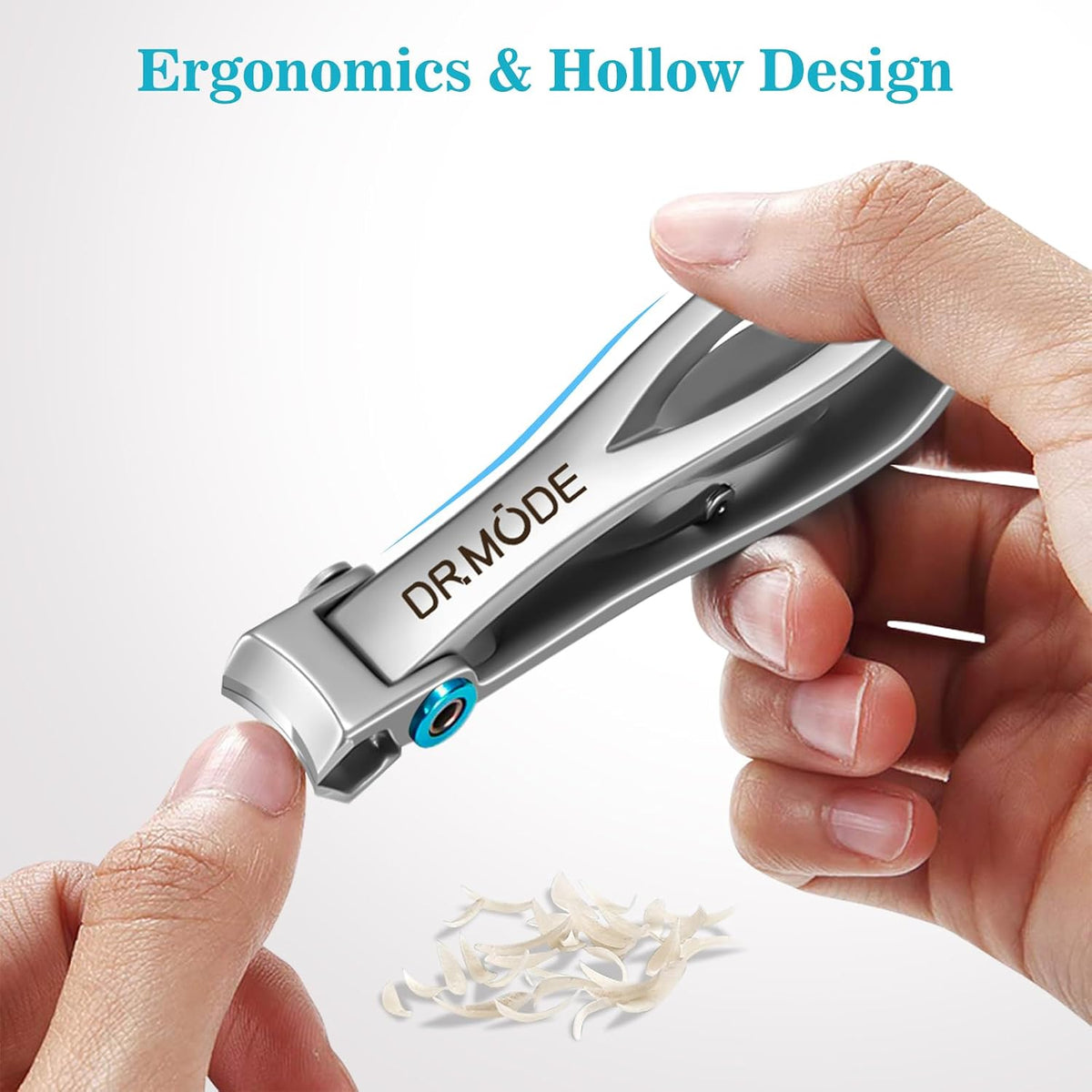 DRMODE Nail Clippers for Men Thick Nails, 16MM Wide Jaw Opening