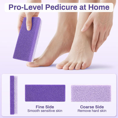 10 Pumice Stone for Feet - 4.7"x2"x1" Double Side Foot Pumice Stone