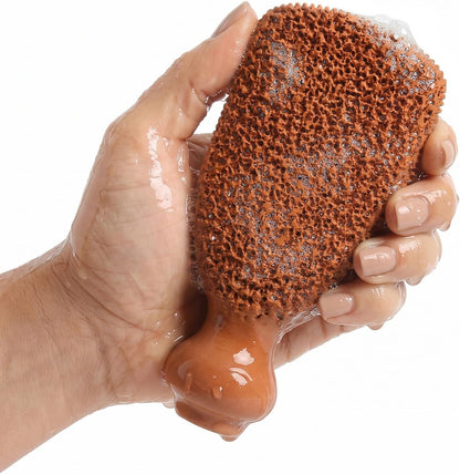 Pumice Stone for Feet Lasts 5+ Years Foot Exfoliator Scrubber Callus Remover Made of Natural Terra-Cotta