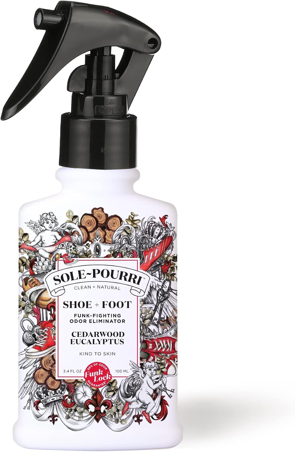 Sole-Pourri Shoe Deodorizer + Foot Spray, 3.4 Fl Oz