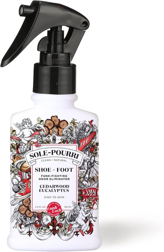 Sole-Pourri Shoe Deodorizer + Foot Spray, 3.4 Fl Oz