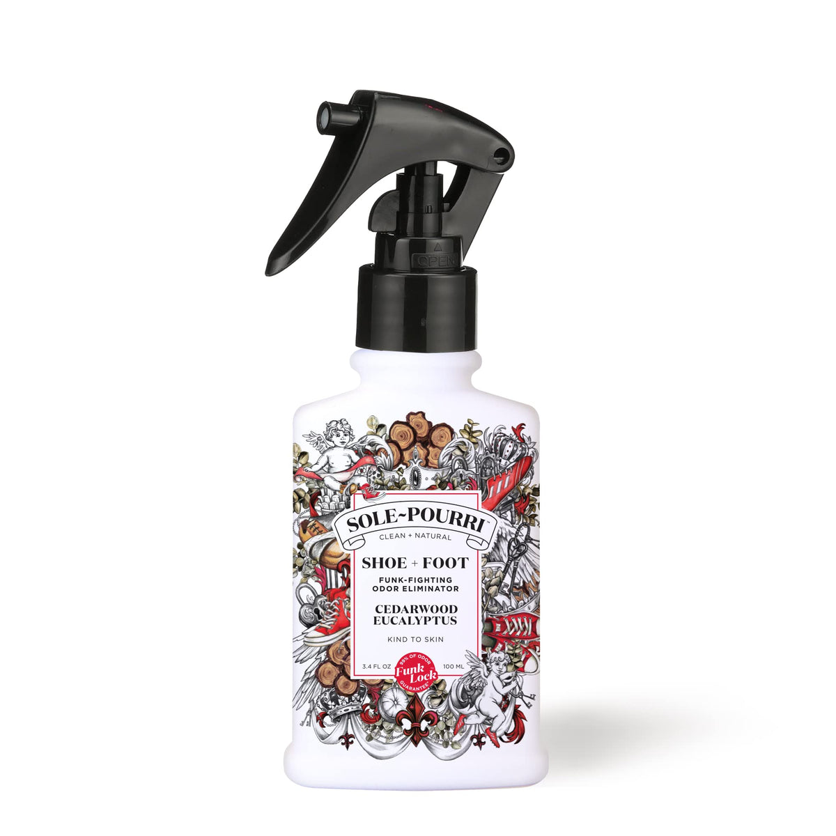 Sole-Pourri Shoe Deodorizer + Foot Spray, 3.4 Fl Oz