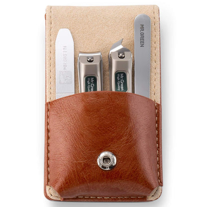 MR.GREEN 3 pcs Nail Clippers Set Stainless Steel Nail Clippers & Slant EDG Toenail Clipper Cutter for Men and Women