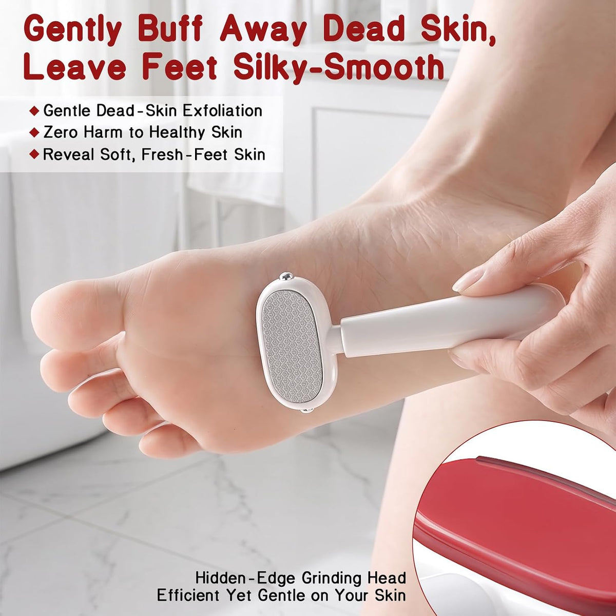 2-Sided Foot File & Callus Rasp, Steel Scraper for Dead Skin, Home Pedicure