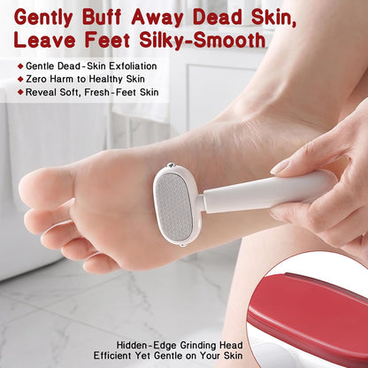 2-Sided Foot File & Callus Rasp, Steel Scraper for Dead Skin, Home Pedicure
