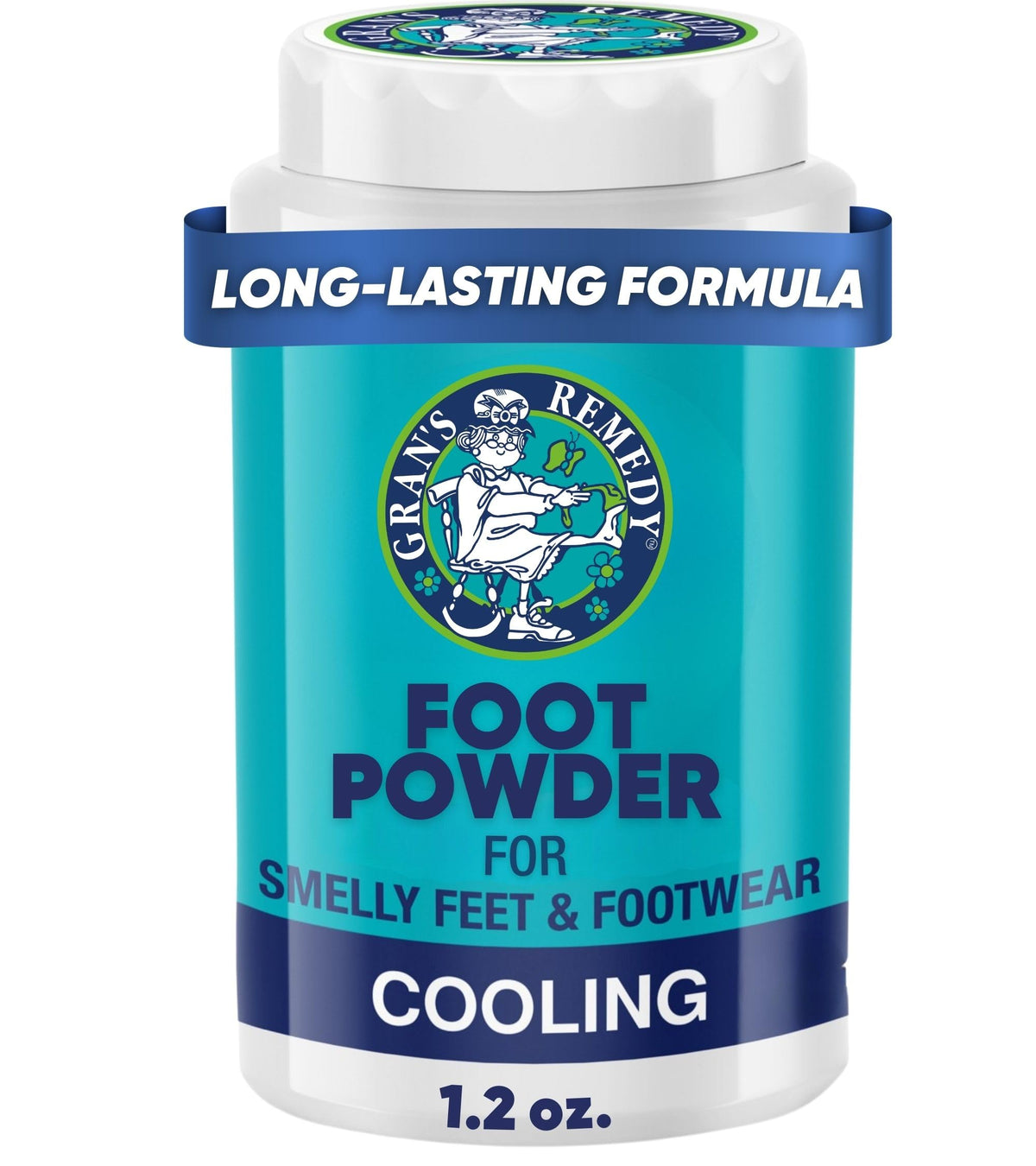 Gran's Remedy Cooling Shoe Deodorizer and Foot Powder - Peppermint - Shaker