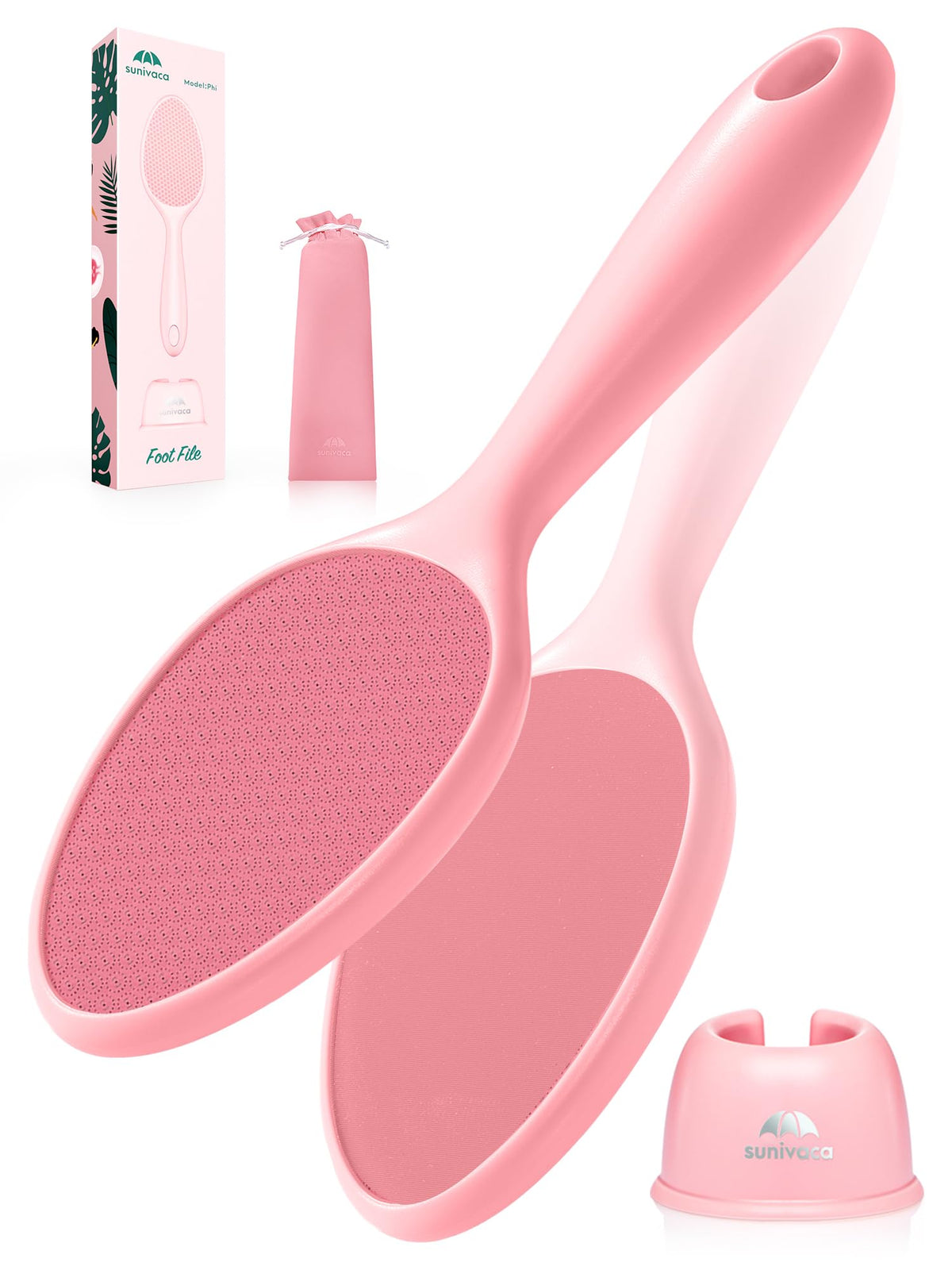 Glass Foot File Callus Remover for Feet, Heel Scraper, Pumice Stone, Diabetic Feet Scrubber Dead Skin Remover for Feet Professional Pedicure Tools