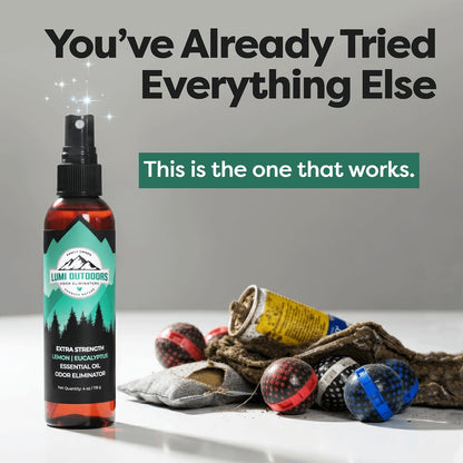 Lumi Outdoors Natural Shoe Deodorizer Spray - Odor Eliminator