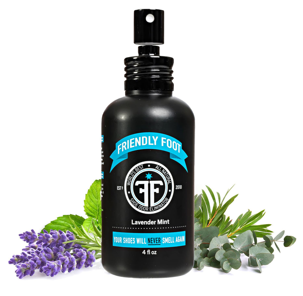 Powder - Natural Foot and Shoe Deodorizer Powder Extra Strength - Travel Size Shoe Freshener & Foot Deodorant for Smelly & Sweaty Feet - Lavender and Mint Scented Shoe Odor Eliminator