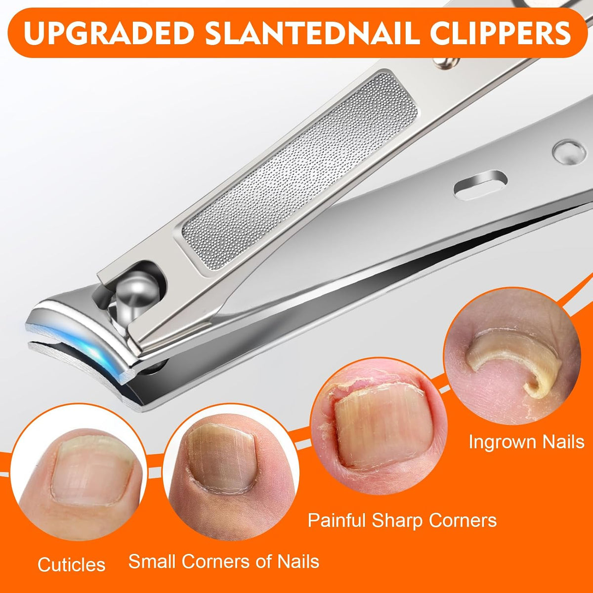 Toe Nail Clippers for Men, Toenail Clippers for Thick Nails for Seniors