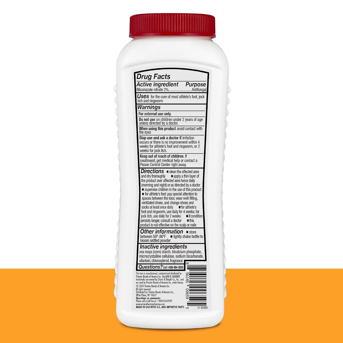 Arm & Hammer Medicated Athlete's Foot Powder, Antifungal Treatment, 3.5 oz