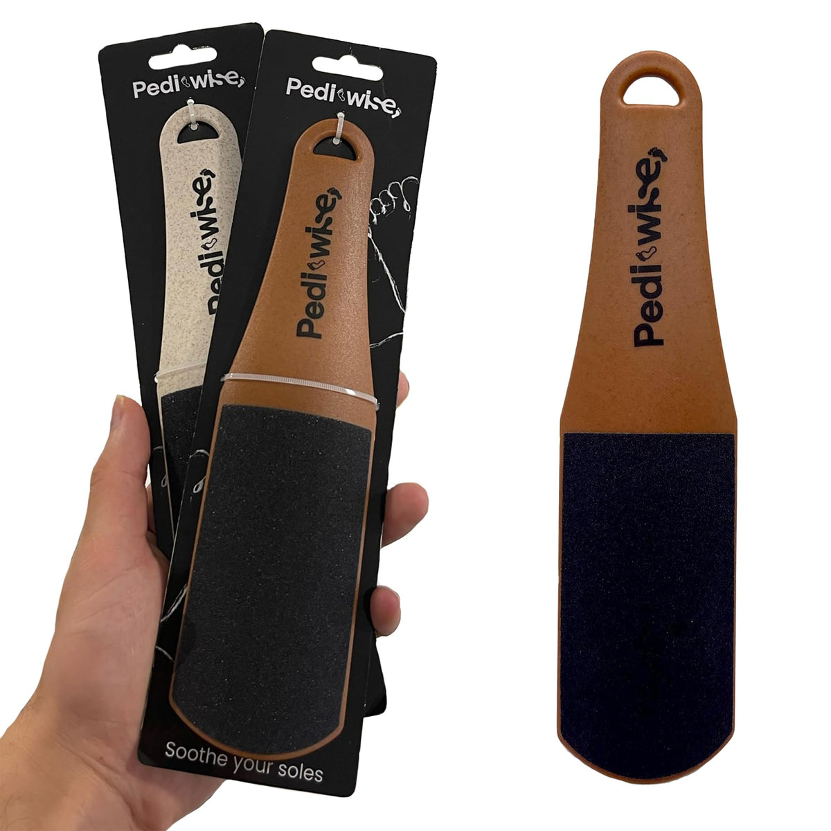 Pumice Stone for feet Extra Large Foot File & Callus Remover for Cracked Heels Double Sided Pedicure Tool for Dead Skin Podiatrist Recommended