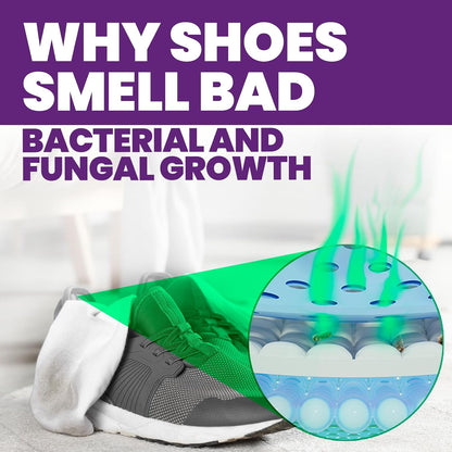Uncle Todd's Odor Stomp Shoe Deodorizer 2-Pack - Proven & Powerful Enzyme Shoe Spray for Odor Elimination in All Footwear