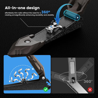 INXEN Nail Clippers for Men with Catcher – No Splash, Self-Collecting Premium Steel Clippers for Fingernails & Toenails, Ideal Gifts for Men& Grooming Gifts, Great Gadget & Stocking Stuffer Gift