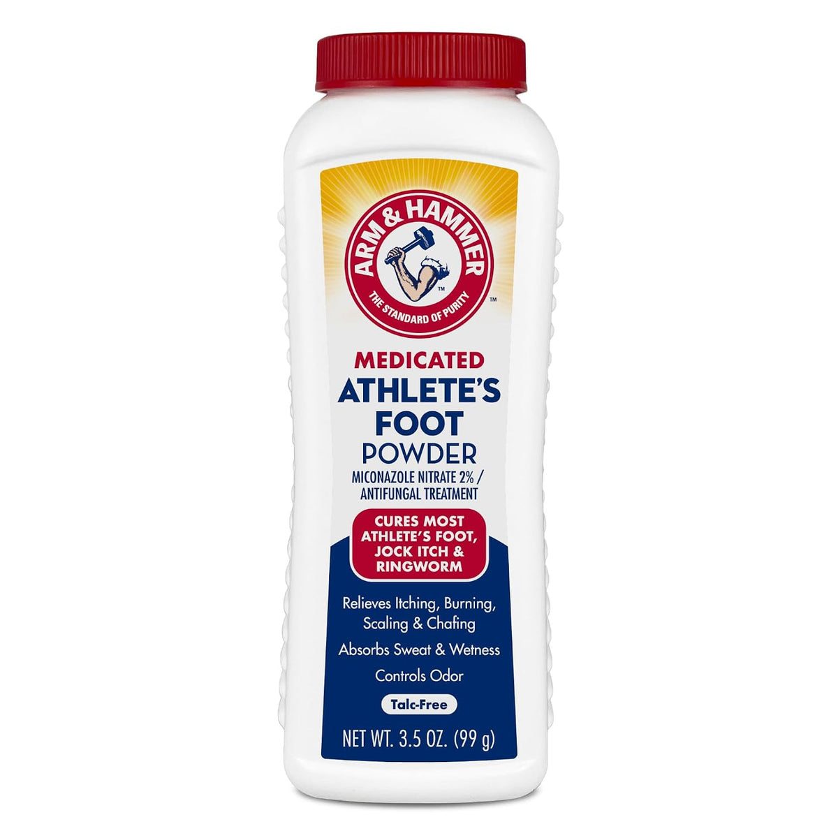 Arm & Hammer Medicated Athlete's Foot Powder, Antifungal Treatment, 3.5 oz
