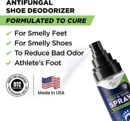 Shoe Deodorizer, Foot Odor Spray, Tea Tree | Mint Odor Eliminator - 120ml