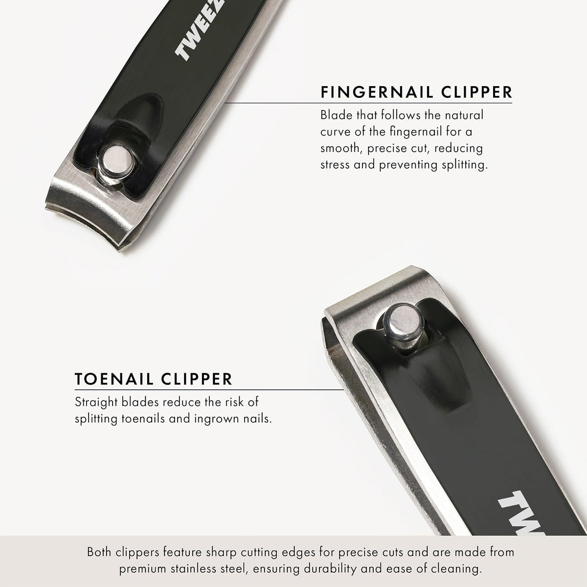 Tweezerman Combo Clipper Set Black/Stainless Steel