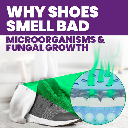 Uncle Todd's Shoe Deodorizer Spray - Proven & Powerful Enzyme Formula Spray for Shoe Odor Elimination in All Footwear (Midnight Rain)