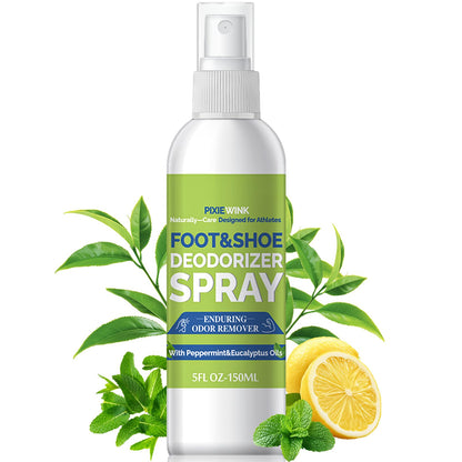 Foot & Shoe Deodorizer Spray, Odor Eliminator for Smelly Shoes & Feet
