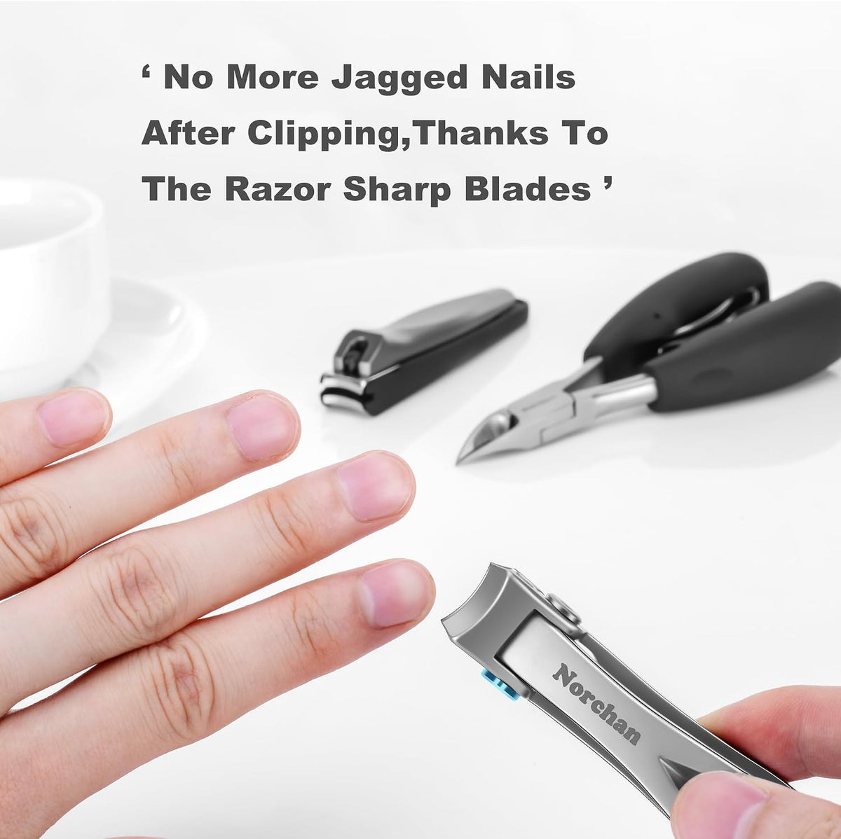 420J2 Stainless Steel Nail Clipper Set for Thick Nails