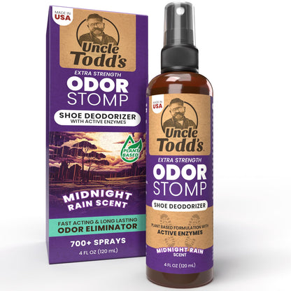 Uncle Todd's Shoe Deodorizer Spray - Proven & Powerful Enzyme Formula Spray for Shoe Odor Elimination in All Footwear (Mountain Fresh)
