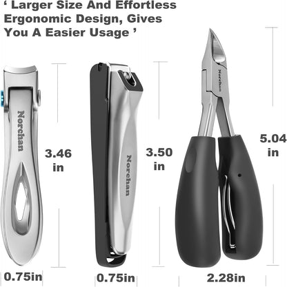 420J2 Stainless Steel Nail Clipper Set for Thick Nails