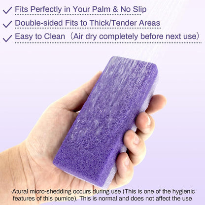 10 Pumice Stone for Feet - 4.7"x2"x1" Double Side Foot Pumice Stone