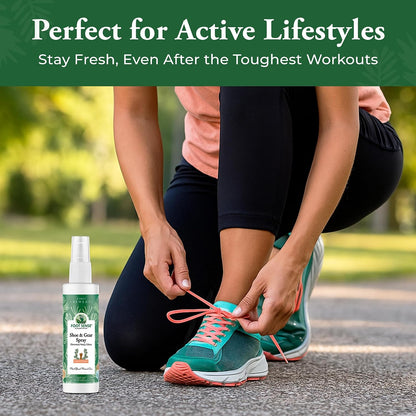 Foot Sense – Shoe Deodorizer & Foot Spray – Natural Foot & Shoe Odor Eliminator for Smelly Feet, Shoes & Sports Gear, Long-Lasting Refreshener for Adults & Kids – 5oz