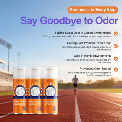 Long-Lasting Shoe Deodorizer Spray : Foot Odor Eliminator