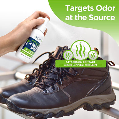 Rocket Pure Natural Foot and Shoe Deodorizer Spray, Mint, 4 fl oz, 2-Pack