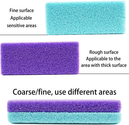 NYQIUGER 6Pcs Professional Pedicure Foot Pumice Stone for Feet Skin Callus Remover and Scrubber for Dead Skins Sided