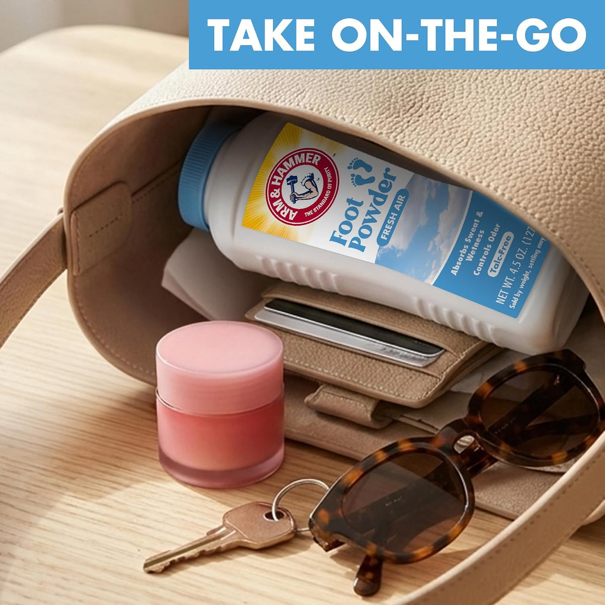 Arm & Hammer Soothing Foot Powder, Odor Control, Fresh Air Scent, 4.5 oz