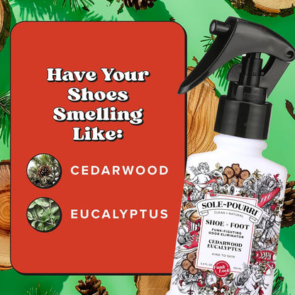 Sole-Pourri Shoe Deodorizer + Foot Spray, 3.4 Fl Oz