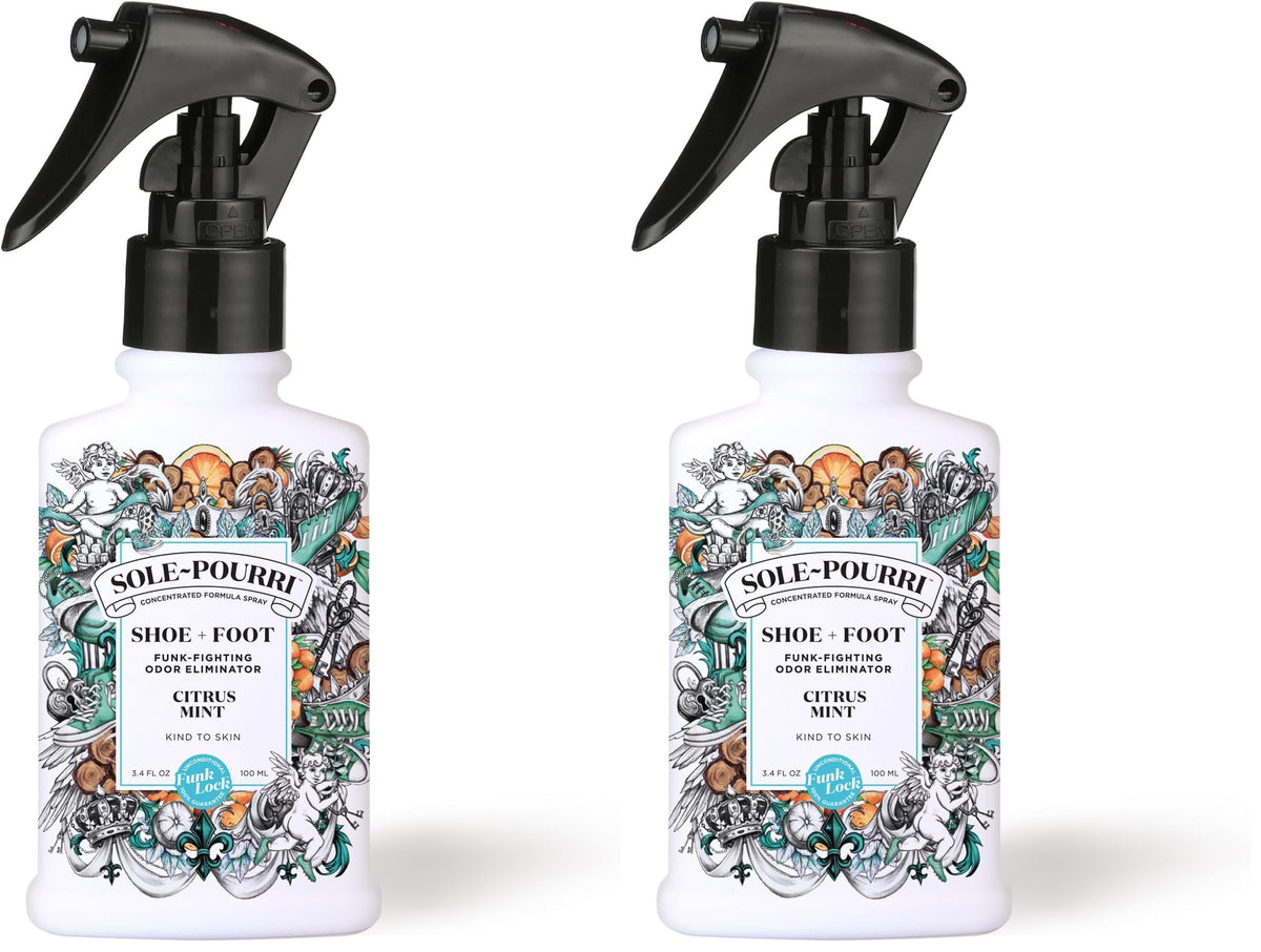 Sole-Pourri Shoe Deodorizer + Foot Spray Odor Freshener, 10 Ml