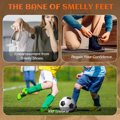 Long-Lasting Shoe Deodorizer Spray : Foot Odor Eliminator
