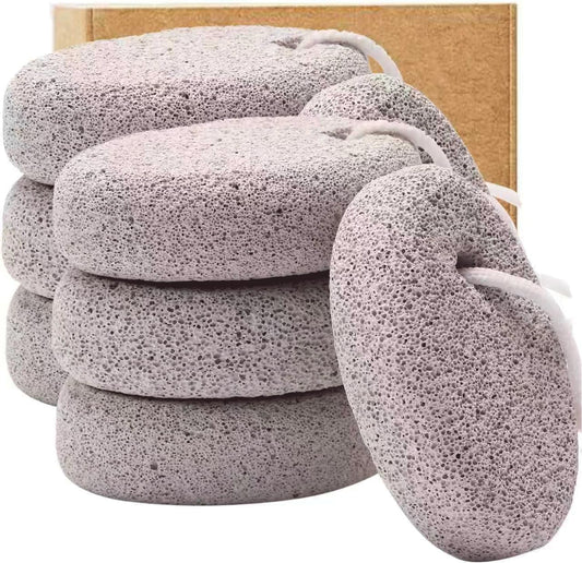 8PCS Natural Pumice Stone for Feet, Borogo Lava Pedicure Tools Hard Skin Callus Remover