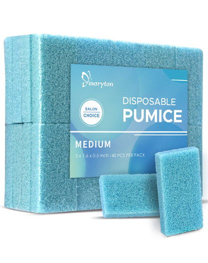 Maryton Foot Pumice Stone for Feet Hard Skin Callus Remover and Scrubber (Pack of 4) (Blue)