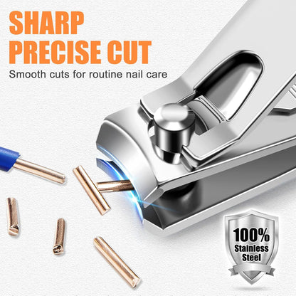 DRMODE Finger Nail Clippers Adult, 8 Pack for Men Women