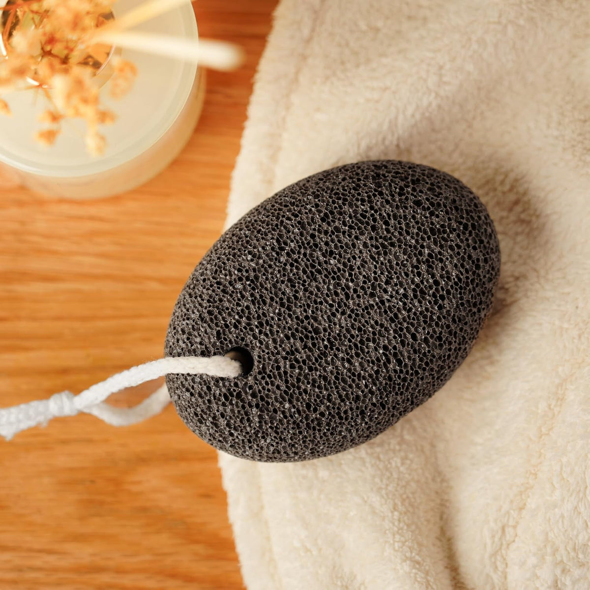 Extra Thick Pumice Stone for Feet and Hands – Ergonomic, Durable Natural Foot File – Gray, 3.9x2.8x1.6 in – Ideal for Cracked Heel Treatment,Callus Remover for feet&Dead Skin Exfoliation