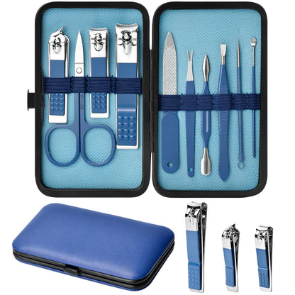 Manicure Set Gifts for Men Stainless Steel Nail Clippers Set Kit Care Tools